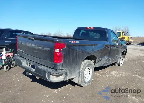 2024 Chevrolet Silverado 1500 4Wd Long Bed Wt из США, поврежденный, VIN 3GCNDAEDXRG317577